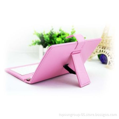 Wired Keyboard Cover for 7-inch Tablets, Universal with Stent